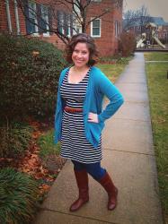 Blogging Besties: Navy Stripes and Teal