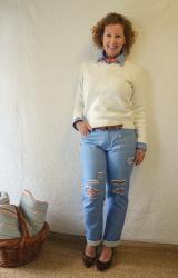 DISTRESSED GINGER JEANS : : CLOSET CASE FILES