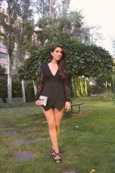 My Lace Skort Black Playsuit