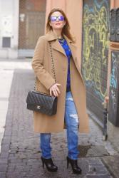 Max Mara camel belted coat