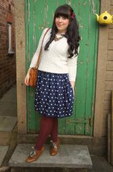What I Thrifted #2 :: The Polka Dot Shirt Dress