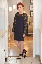 Cute Outfit of the Day; Lace Sleeved Dress