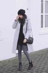 Greyscale, layering and Zinda ankle boots