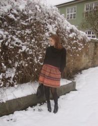 Me-Made-Mittwoch 04. Februar 2015 - Winteroutfit mit Ethnorock  Me-Made-Outfit February 4, 2015 - Winter Outfit with Tribal Skirt