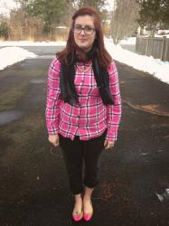 pink plaid