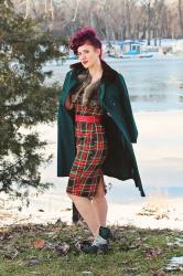 SHE WORE WHAT?!  There is always time for tartan.