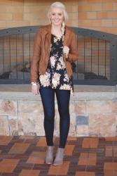 FLORAL & LEATHER FEATURING AEROPOSTALE & #WIWT LINK UP!