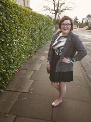 Bouclé and a Breton tee... 