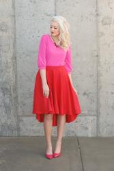 VALENTINE OUTFIT - RED AND PINK!