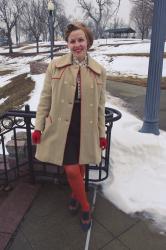 Outfit: Red, Orange, and Polka Dots 
