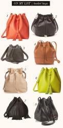 on my list | bucket bags