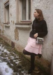 Me-Made-Mittwoch 11. Februar 2015 - Rosa-schwarz grafisch  Me-Made-Outfit February 11, 2015 - Pink-black with graphic print