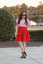 Valentine's Day Look: Pink + Red