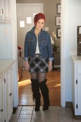 Cute Outfit of the Day: Plaid Mini with Western Flair