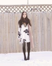 The City Blanketed of Snow // Free People Wanderer Mini Dress