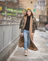 Skiing in the city: third look from NYFW