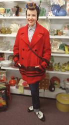 Outfit: Grandpa's Red Wool Coat 