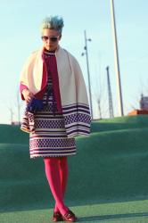 Vintage Goldworm dress and scarf