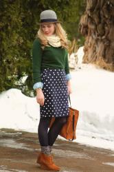 Patterned Skirts for Winter
