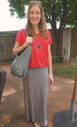 Slouchy Tees and Jersey Maxi Skirts. Comfy SAHM Style