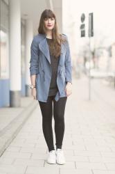 OUTFIT: Stan Smith & Blue Trench