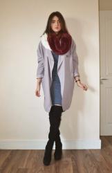 burgundy fluff