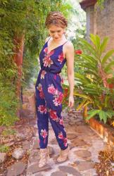 {Outfit}: Floral Jumpsuit for Spring
