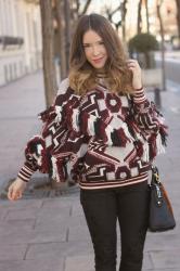 Tricolor boho jersey...