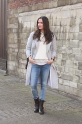 Replay Luz Hyperflex skinnies and biker boots