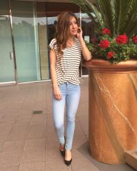 stripes and denim