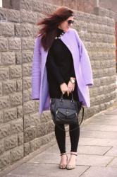 Lilac for Spring with all black and a hint of leopard