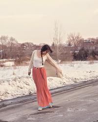 Staying Chic in the Winter with Maxi Skirts and Dresses
