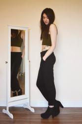 OOTD// The Topshop khaki crop