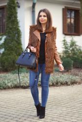 LEOPARD FUR VEST