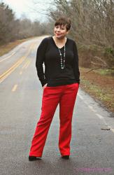 Bright Red Trousers 