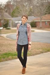 Tribal Print + Chambray