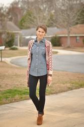 Tribal Print + Chambray