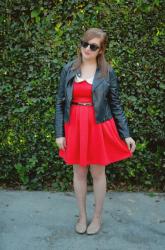 Red Collared Dress