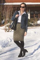 STYLE MIX ELEGANT LEOPARD AND CASUAL DENIM