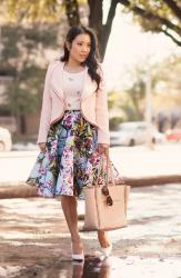 Pink Blush + Baby Blue Florals