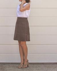 purple skirt, with "tulip" pockets