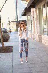 Long Layers + Destroyed Denim