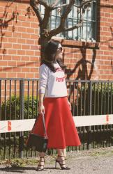 Match Point: Sweatshirt and A-Line Skirt