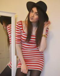 OOTD // Striped Bodycon Dress  
