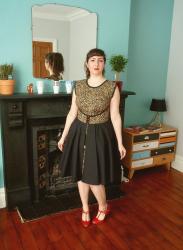 Leopard-print Walkaway Dress Inspired by #GBSB and #vintagepledge