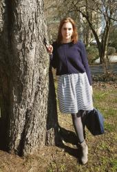Me-Made-Mittwoch 11. März 2015 - Streifen gehen immer Me-Made-Outfit March 11, 2015 - Stripes always work