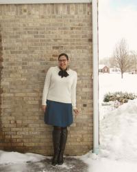 Snow and a Lady Tie