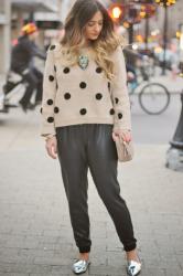 Outfit Post: Polka Dots & Sequins