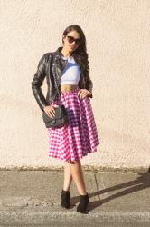 Leather & Gingham