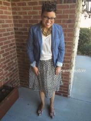 J. Crew Punched-Out Eyelet Skirt 